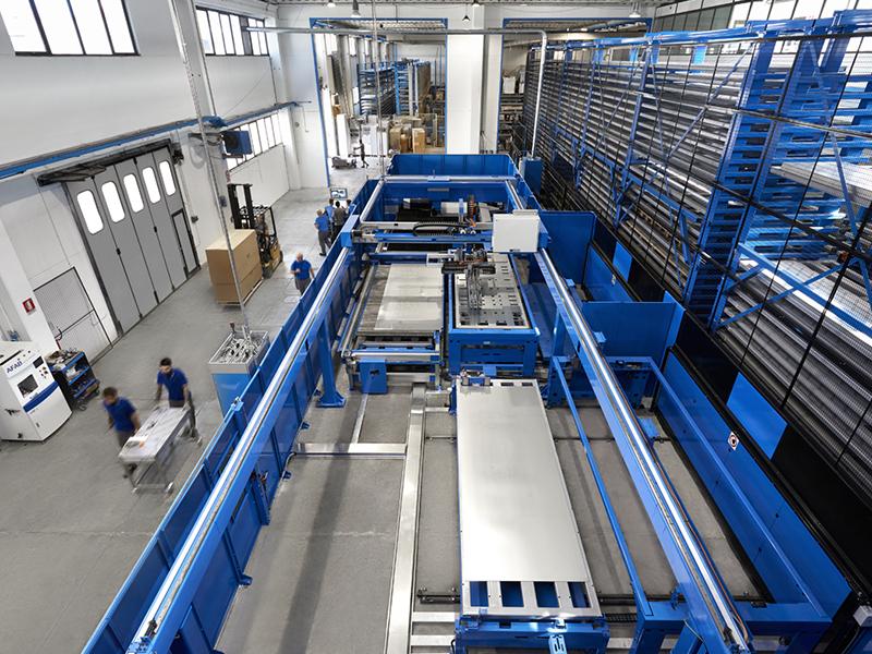 Sheet metal production line